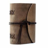 Lederbuch aus Rindsleder A6 - Box OX Raw Cocoa by Vickys World - Kompaktes Tagebuch oder Notizbuch Bild 3