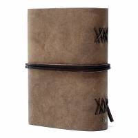 Lederbuch aus Rindsleder A6 - Box OX Raw Cocoa by Vickys World - Kompaktes Tagebuch oder Notizbuch Bild 4