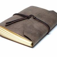 Lederbuch aus Rindsleder A5 - Box OX Raw Cocoa by Vickys World - Kompaktes Tagebuch oder Notizbuch Bild 7