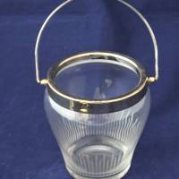 60er Jahre Eisbehälter Vintage Glas Bild 5