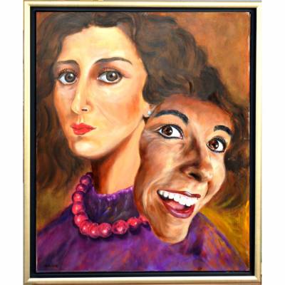 Ihr Wunschtraum – Original Ölmalerei im Schattenfugenrahmen • Unikat