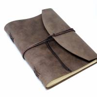 Lederbuch aus Rindsleder A4 - Box OX Raw Cocoa by Vickys World - Kompaktes Tagebuch oder Notizbuch Bild 2