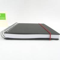 Spiralbuch, Notizbuch,schwarz rot, DIN A5, Reisetagebuch, Ideenbuch Bild 3