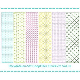 Stickdateien Set HoopFiller 15x24 Vol. III