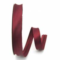Satin Schrägband, 18mm, Uni-Farben, Kantenband, Meterware, 1meter (weinrot) Bild 2