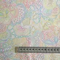 Patchworkstoff von Alison Glass "Rainbow Stitched"" in weiß mit bunt für Patchwork, nähen, Quilten aus Baumw Bild 3