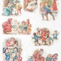 Weihnachtsmann - R0998 45 - Faserpapier - Reispapier - Decoupage - Motivpapier  - Serviettentechnik Bild 1