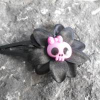 Einzelstück  Skull  Spitze Totenkopf stoff Blume Bild 1