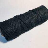 Baumwoll Kordel rund schwarz 5mm Bild 1