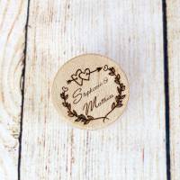 Ringkissen für die Hochzeit, Ringdose mit Deckel (Wunschgravur), personalisierte Geschenke Bild 4