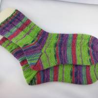 Socken Größe 42/43, handgestrickt, bunte Socken für Damen und Herren Bild 1