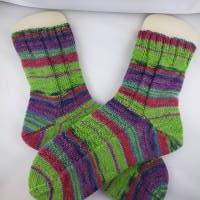 Socken Größe 42/43, handgestrickt, bunte Socken für Damen und Herren Bild 7