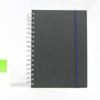 Spiralbuch, Notizbuch,schwarz blau, DIN A5, Reisetagebuch, Ideenbuch Bild 2