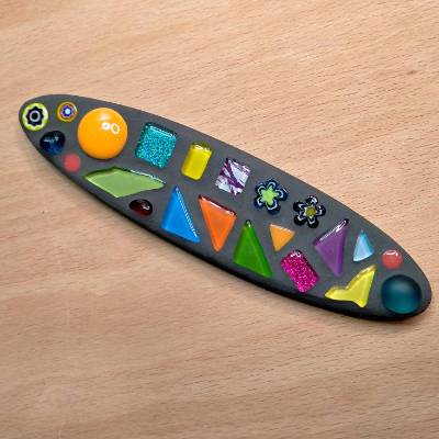 Strich mit Mosaik *Der Strich für die Hausnummer*handgefertigt**