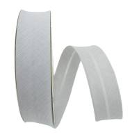 Jeansoptik Schrägband 18mm oder 30mm breit, Kantenband, Meterware, 1meter (seidengrau) Bild 5