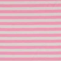14,90 Euro/m Jersey Ringel, Streifen, rosa-weiß, 1cm Bild 1