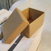 Geschenkdose aus stabiler Pappe mit Deckel für kreative Bastelideen Bild 1