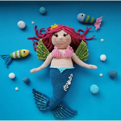 Häkelanleitung Meerjungfrau Aquarella - PDF Datei