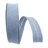 Jeansoptik Schrägband 18mm oder 30mm breit, Kantenband, Meterware, 1meter (marineblau dunkel) Bild 5