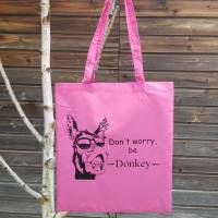 Einkaufstasche,tote bag donkey,Baumwolle Bild 1