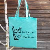 Einkaufstasche,tote bag donkey,Baumwolle Bild 2