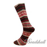 1 Knäuel 150 g weiche hochwertige Sockenwolle Weihnachtssocken Jacquardmuster Farbe 21.12.21 / Partie 950/1 Bild 3