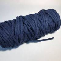 Baumwoll Kordel rund dunkel blau 5mm Bild 1