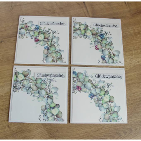 Glückwunschkarte, Geburtstagskarte "Hortensienkranz" aus der Manufaktur Karla