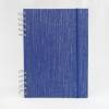 Spiralbuch, Notizbuch, dunkel blau, silber, Skizzenbuch, DIN A5, 100 Blatt Bild 3