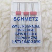 3 x SCHMETZ Zwillings-Stretch-Nadel 130/705H 1,6/70 – 2,0/80 – 3,0/90  gemischt (1 Pack/6,50€) Bild 1