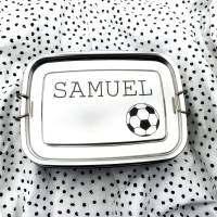 Brotdose personalisiert Geschenk Fußball Bild 1