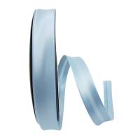 Satin Schrägband, 18mm, Uni-Farben, Kantenband, Meterware, 1meter (lichtblau) Bild 2