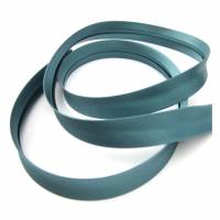 Satin Schrägband, 18mm, Uni-Farben, Kantenband, Meterware, 1meter (blaugrün) Bild 1