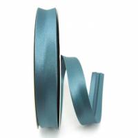 Satin Schrägband, 18mm, Uni-Farben, Kantenband, Meterware, 1meter (blaugrün) Bild 2