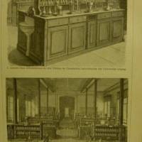 Original sw Holzstich 1895    Chemisches Laboratorium Bild 1
