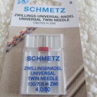 SCHMETZ Zwillings-Universal-Nadel 130/705H  4,0/80 (1 Pack/3,50€) Bild 1