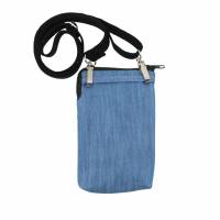 Jeanstasche "Karo" praktische Umhängetasche, Gassi-Tasche, Schultertasche, Handytasche zum umhängen Bild 6