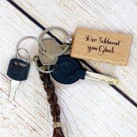 Schlüsselanhänger mit einem Spruch oder Zitat, der Schlüssel zum Glück Bild 4