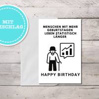 Geburtstagskarte "Statistik zum Geburtstag" als sofort Download PDF mit Umschlag Bild 3