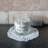 Duftkerze im Glas - Kerze - Home sweet Home - Geschenk - Einzug - Umzug Bild 1