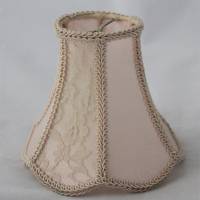 kleine Vintage Lampenschirme rosa Spitze Bild 1
