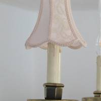 kleine Vintage Lampenschirme rosa Spitze Bild 8