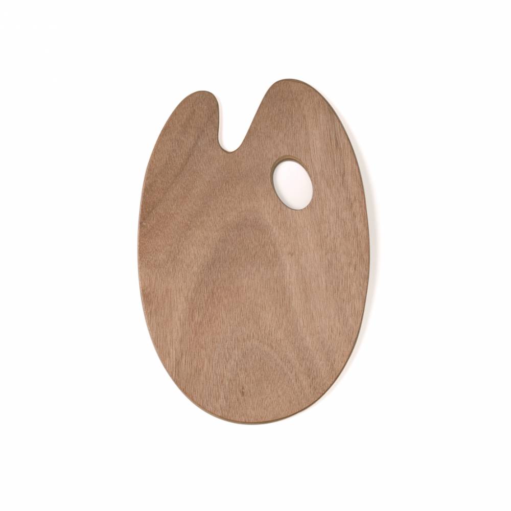 Holzpalette oval 20 x 30 cm Bild 1