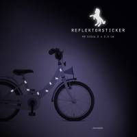 Reflektor Fahrradtattoos "Pferde" 49 Stück reflektierende Aufkleber, Fahrrad, wasserfest Bild 1