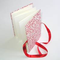 Leporello Chiyogami Einband Japanpapier Chiyogami - Dekor "Kirschblütenzweige rot" Bild 3