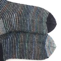 Socken handgestrickt, Größe 40/41 Sofasocken aus dickem Garn, dick und schick 6-fädig Bild 3