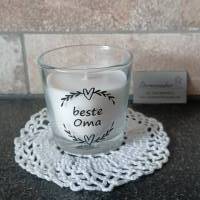 Duftkerze im Glas - Kerze - beste Oma - Großeltern - Opa - personalisiert - Geschenk Bild 1