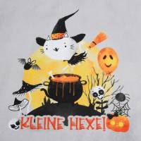 Kleid Tunika Longshirt für Mädchen mit Volant "Kleine Hexe" Halloween Bild 2