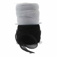 Gittergummiband Smokeband  weiß oder schwarz 25mm breit elastisch gummi Meterware, 1meter Bild 1