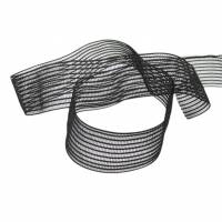 Gittergummiband Smokeband  weiß oder schwarz 35mm breit elastisch gummi Meterware, 1meter Bild 6
